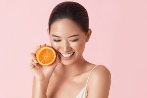 Vitamin C anti-aging skin benefits. What ingredients to look for in your serum. Dr. Aeria Chang, San Diego (619) 280-1609.